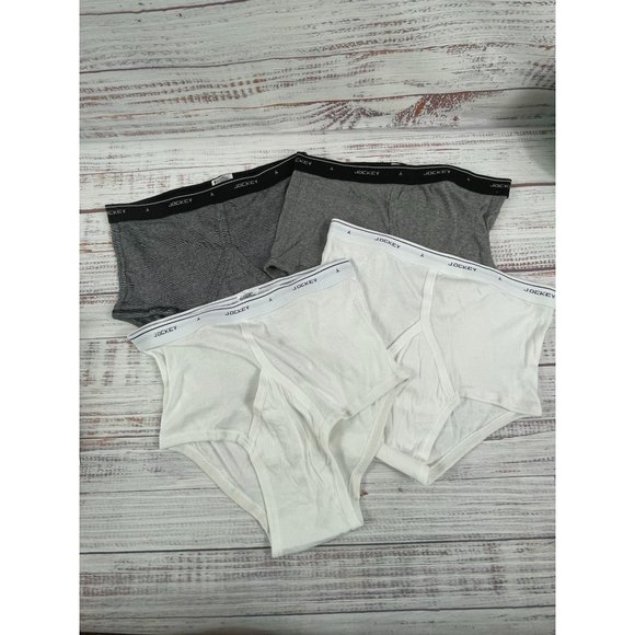 Men's JOCKEY Y Front Classic Briefs sz 38  - 4 pack Open Bag, ‎ NEW - Picture 1 of 3